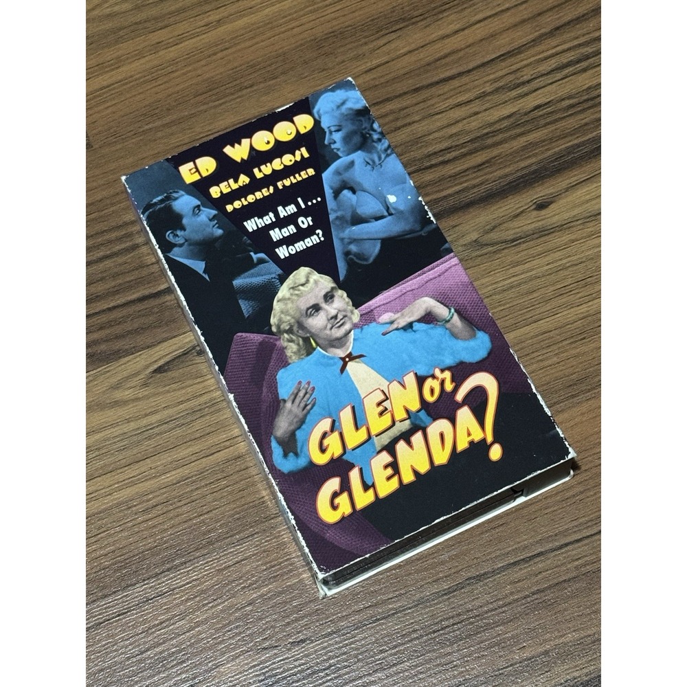 Glen or Glenda? 1985 Rhino VHS Ed Wood, Bela Lugosi Original Insert Rare Cult